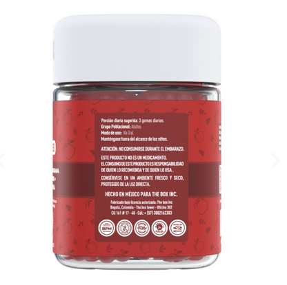 FitGummies Gomitas de Vinagre de Manzana con L-Carnitina 60 pzas | Con Inulina y Extracto de Ciruela Sabor Cereza