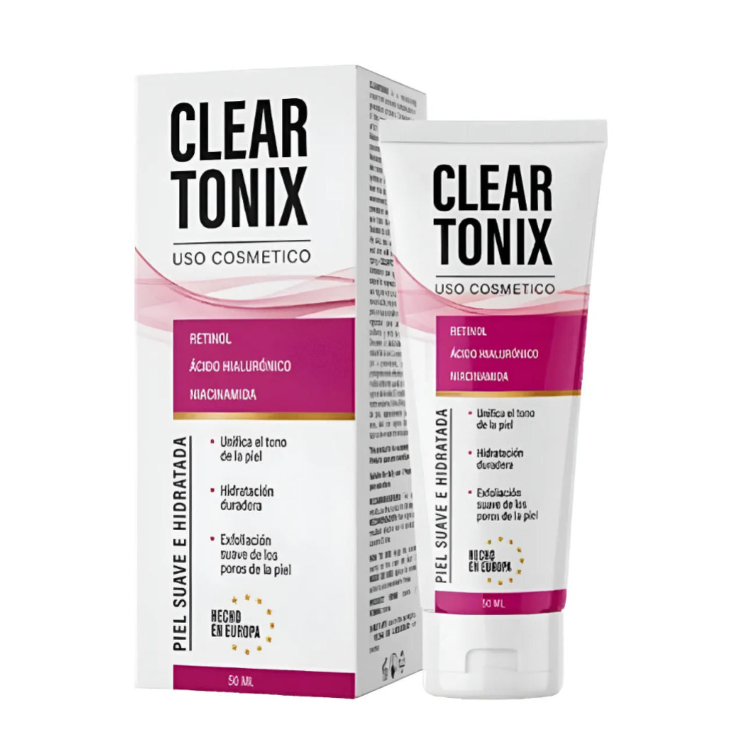 Crema ClearTonix Retinol + Ácido Hialurónico - Antiedad Total - 50ml