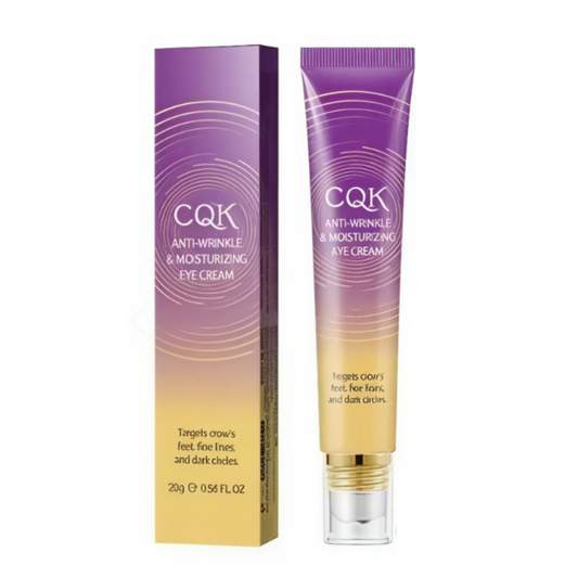 CQK Crema Contorno de Ojos con Péptidos y Ácido Hialurónico Multimolecular 15ml | Con Colágeno Hidrolizado Antiedad para Área Orbital