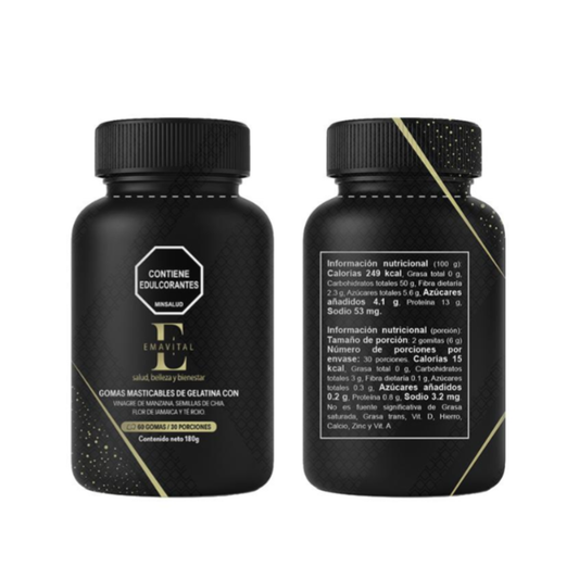 Gomitas de Vinagre de Manzana y Chía - Digestión y Control de Antojos (2X3)