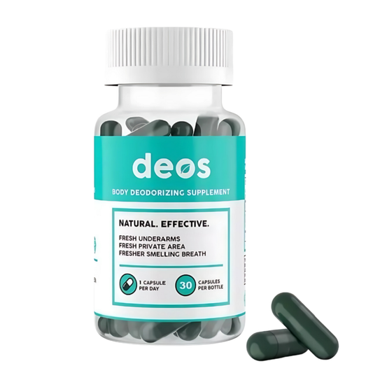 DEOS Cápsulas de Clorofila de Alta Concentración 30 Cáps | Suplemento de Clorofila Natural de Origen Vegetal para Bienestar Diario