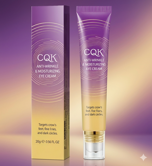 CQK Crema Contorno de Ojos con Péptidos y Ácido Hialurónico Multimolecular 15ml | Con Colágeno Hidrolizado Antiedad para Área Orbital